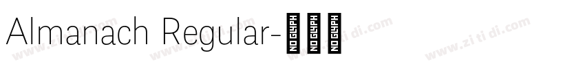 Almanach Regular字体转换